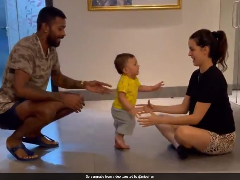 Watch: "Baby Pandya On The Move", Mom Natasa Stankovic And Dad Hardik Pandya Can't Stop Smiling