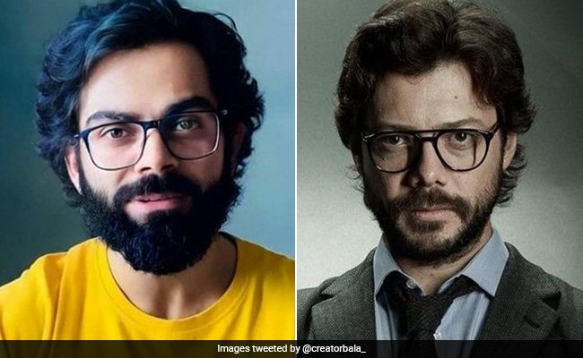 Is That Virat Kohli In A New Look Or <i>Money Heist</i>'s Professor Alvaro Morte?