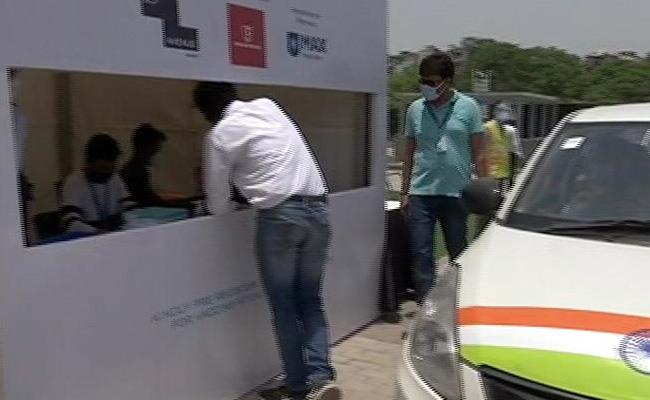 Now, A Drive-Through Vaccination Centre At Delhi Mall