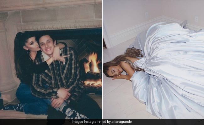 Every Time Ariana Grande Served Some Bridal Looks With Her Red Carpet Dresses