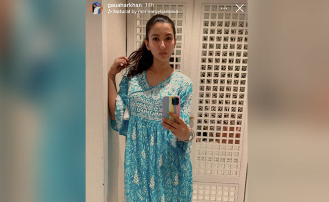 Just Like Gauahar Khan In This Blue Kurta, Add Cool Colours To Your Summer Wardrobe