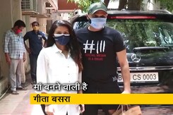 मुंबई में पत्नी गीता बसरा के साथ नजर आए हरभजन सिंह मुंबई में पत्नी गीता बसरा के साथ नजर आए हरभजन सिंह