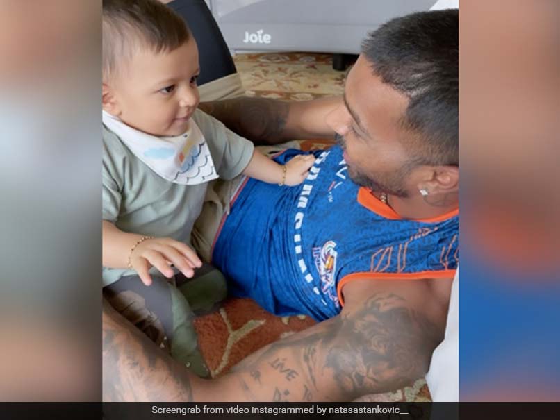 "My Everything": Natasa Stankovic Posts Adorable Video Of Hardik Pandya Cuddling With Son Agastya. Watch