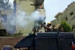 Protesting Farmers Baton Charged At Haryana Chief Minister's Hisar Event Protesting Farmers Baton Charged At Haryana Chief Minister's Hisar Event