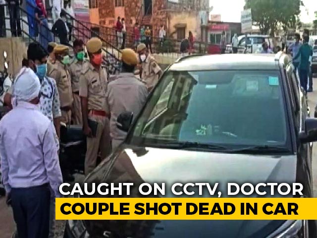 Caught On CCTV, Doctor Couple In Rajasthan Stopped, Shot Dead in Car