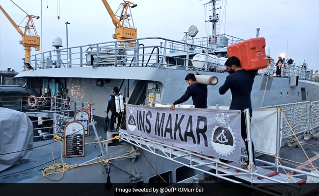 INS Makar Locates Tugboat Varaprada, Divers Looking For Bodies: Navy