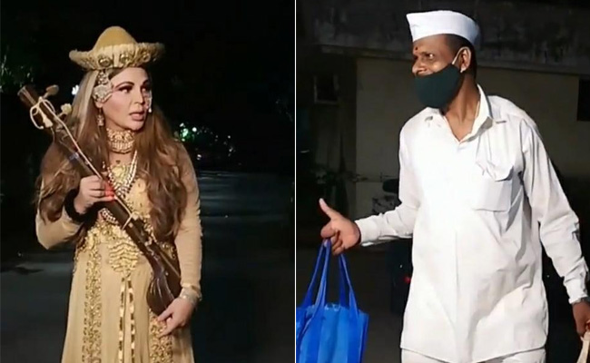 राखी सावंत ‘मस्तानी’ बनकर निकलीं सड़कों पर, टिफिन वाले भैया से बोलीं- क्या तुम बाजीराव हो..देखें Video