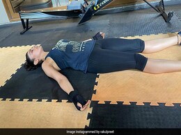 No, Rakul Preet Singh Isn't Sleeping In This Pic; This Is How She Relaxes Post Workout No, Rakul Preet Singh Isn't Sleeping In This Pic; This Is How She Relaxes Post Workout