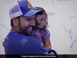 IPL 2021: Rohit Sharmas "Cutest Partnership" With Daughter Samaira Has Mumbai Indians Gushing
