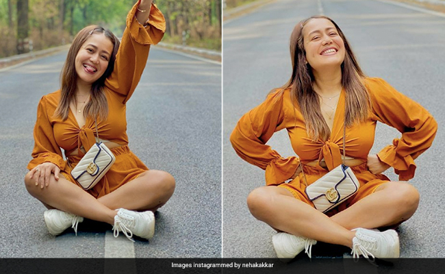 Neha Kakkar Can't Wait For Her New Song But Not Without Stylishly Posing With Her Rs 90K Gucci Bag