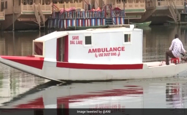Houseboat Owner Starts Floating Ambulance Service In Dal Lake
