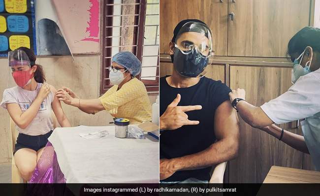 Actors Radhika Madan And Pulkit Samrat Get Their First Vaccine Shots