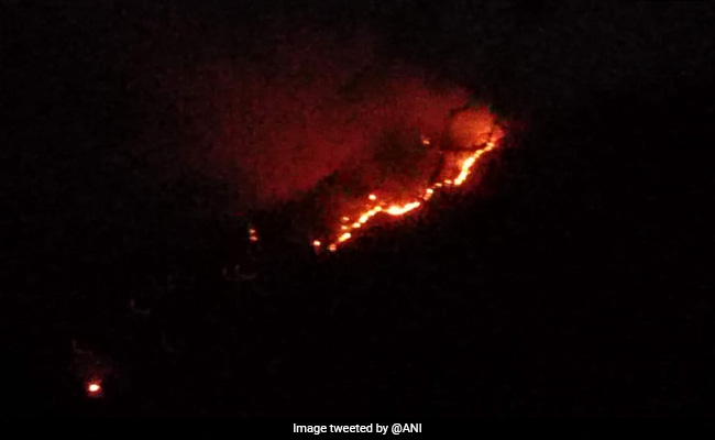 Massive Fire Breaks Out In Forest At J&K's Udhampur