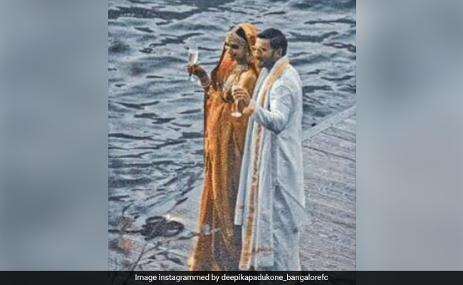 Viral: Pics Of Deepika Padukone And Ranveer Singh Raising A Toast After Their Wedding Ceremony