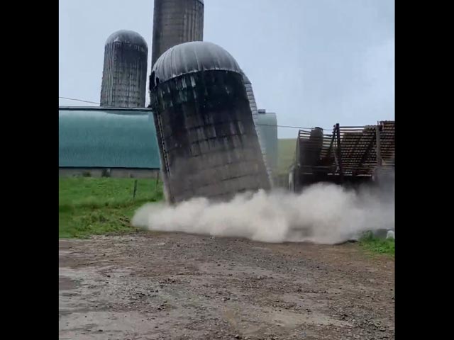 Watch: A Tall Tower Comes Crumbling Down In Seconds
