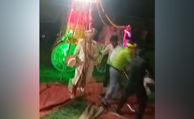 शादी के धूम-धड़ाके में मतवाला हुआ हाथी, दूल्हे को बग्घी से कूदकर बचानी पड़ी जान