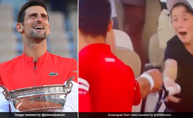 Novak Djokovic gave his racket to the Novak Djokovic after becoming the champion, the reaction of the young fan won the heart watch Viral video Novak Djokovic gave his racket to the Novak Djokovic after becoming the champion, the reaction of the young fan won the heart watch Viral video