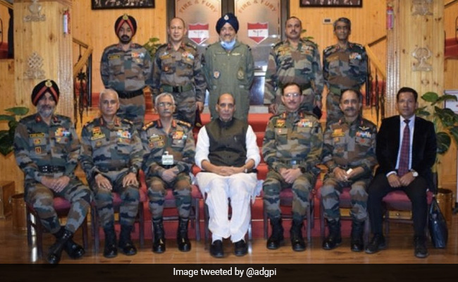 Rajnath Singh Reviews Ground Situation In Eastern Ladakh