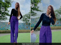 Colourblocking And Rubina Dilaik Go Hand-In-Hand When It Comes To Looking Casual Chic Colourblocking And Rubina Dilaik Go Hand-In-Hand When It Comes To Looking Casual Chic