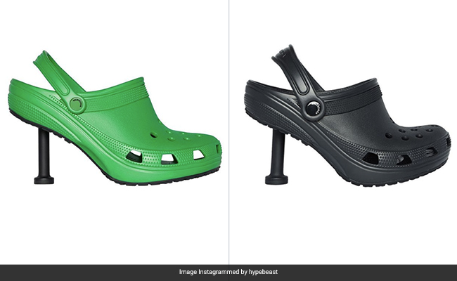 Netizens Can&rsquo;t Look Away From Balenciaga X Crocs&rsquo; Heeled Clogs Worth Rs 73K
