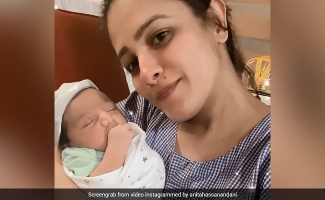 Anita Hassanandani With Her "3-Day-Old" Son Aaravv In A Throwback Video. See What She Wrote