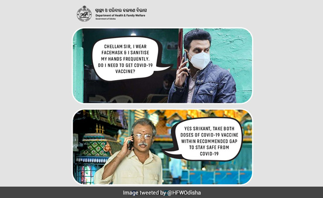 Odisha Health Department's <i>The Family Man</i> "Minimum Guy" Tweet On Vaccine