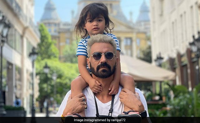 Arjun Rampal Spends "Quality Time" With Son Arik And Girlfriend Gabriella In Budapest
