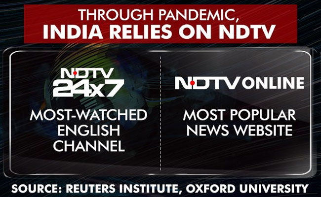 महामारी के दौरान हिन्दुस्तान ने किया NDTV पर भरोसा