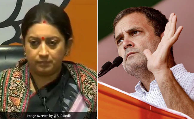 ज्ञानी बाबा ज्ञान के मोती बांट रहे हैं : स्मृति ईरानी ने किया राहुल गांधी पर वार