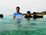 Video : Lakshadweep Protests At Homes, On Beaches, Under Sea