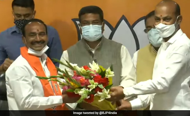 Former Telangana Minister Eatala Rajender Joins BJP