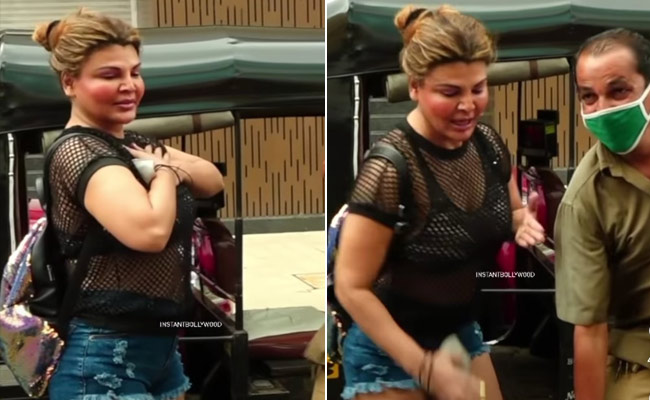 Rakhi Sawant ने अपने नए गाने 'ड्रीम में एंट्री' पर ऑटो वाले को सिखाया डांस, फैंस बोले-  मास्क पहन लो वरना नो एंट्री हो जाएगी...