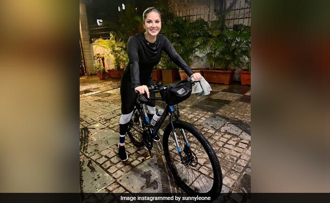 Sunny Leone Shares Glimpses Of Her Cycling Session With Daniel Weber