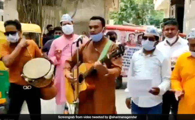 Watch: AAP MLA's Vaccine Message On The Streets With Bollywood Retro Song