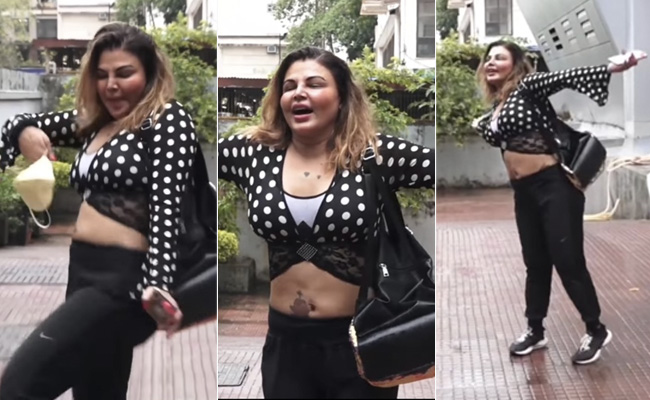 Viral Video: कैमरा देख झूम उठीं Rakhi Sawant, 'टिप टिप बरसा' सॉन्ग पर किया धमाकेदार डांस