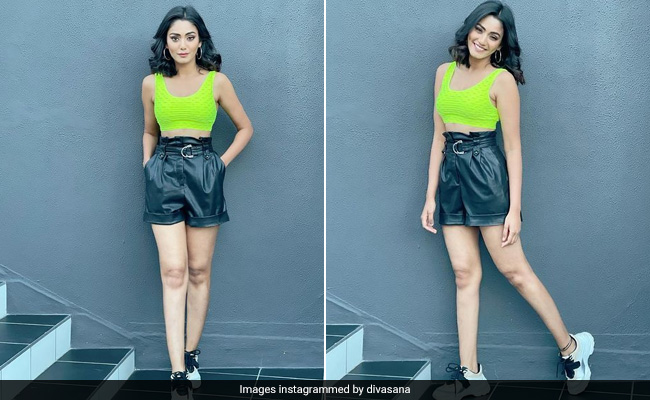 Sana Makbul Is Slaying Cape Town In A Neon Crop And Shorts This Summer