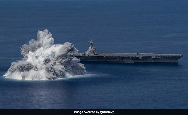 Video: US Navy Tests Warship's Metal With Megablast