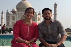 Saina Nehwal, Parupalli Kashyap Visit Taj Mahal Saina Nehwal, Parupalli Kashyap Visit Taj Mahal