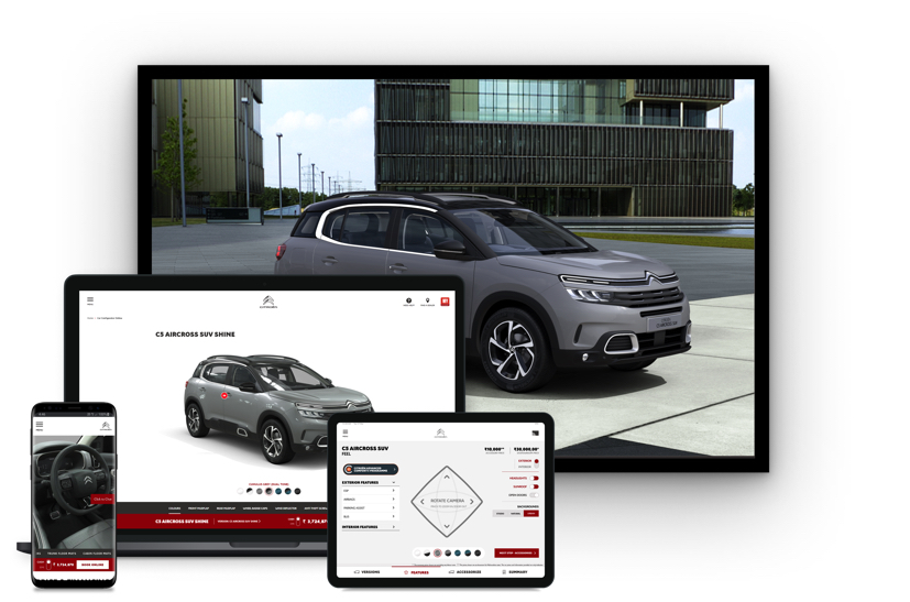 Eccentric Engine Powers Citroen India's 3D Product Visualisation