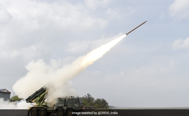 Enhanced Version Of Pinaka Rockets Test-Fired Off Odisha Coast