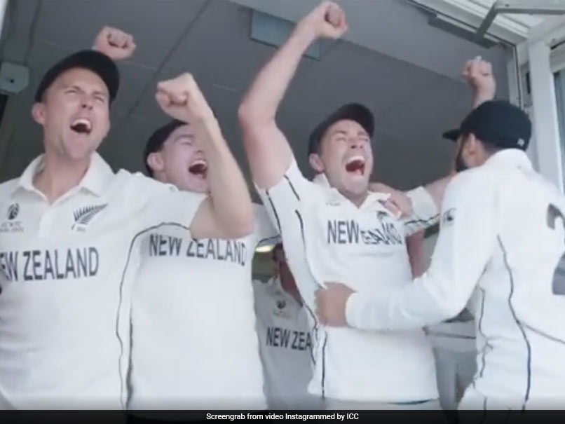 Watch: Inside New Zealand's Dressing Room Celebrations After WTC Win
