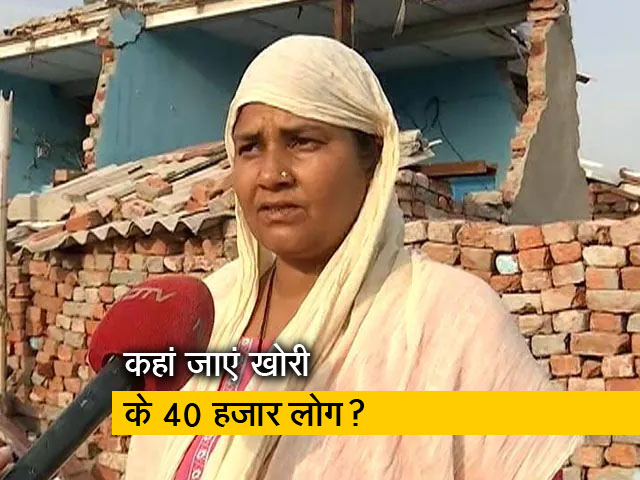 हरियाणा: खोरी गांव के झुग्गी-झोपड़ियों को गिराने का काम शुरू