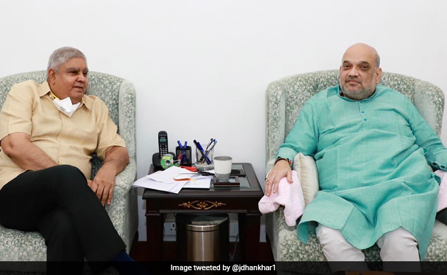 West Bengal Governor Jagdeep Dhankar Meets Amit Shah