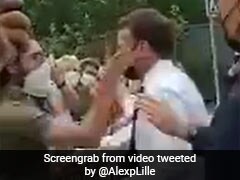 On Camera, France's Macron Slapped By Man He Tried To Shake Hands With