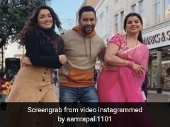 आम्रपाली दुबे और मधु शर्मा संग निरहुआ ने लंदन की सड़कों पर किया डांस, खूब देखा जा रहा Video