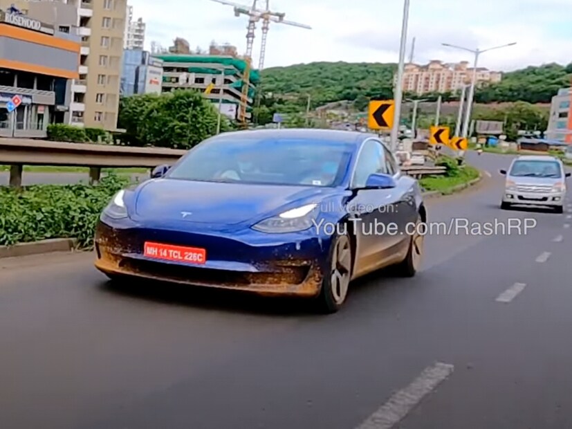 Tesla Model 3 Spied Testing In Pune Ahead Of India Launch 