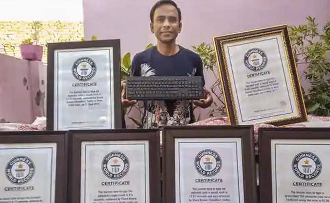 Meet JNU Computer Operator Who Has 9 Guinness Records For Typing Skills