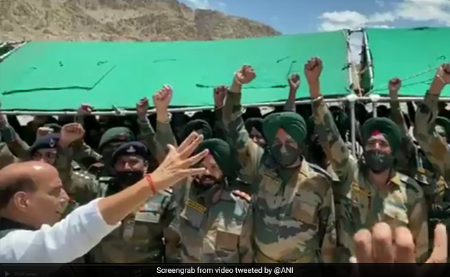 Video: Rajnath Singh Chants Powerful Prayer With Soldiers In Ladakh