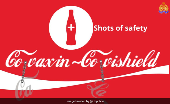 Uttar Pradesh Police Rides The Coca Cola Meme Wave To Spread Vaccine Awareness