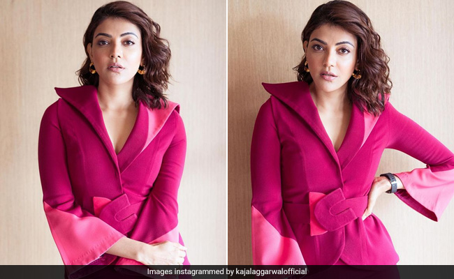 Kajal Aggarwal Is Such A Boss Babe In A Chic Skirt Suit, She Didn't Wait For Wednesdays To Wear Pink